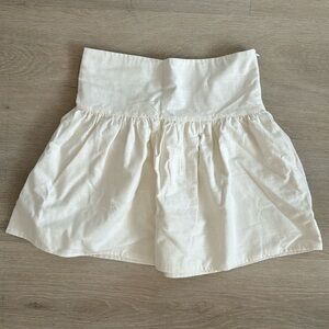 Strapless puffy top - white